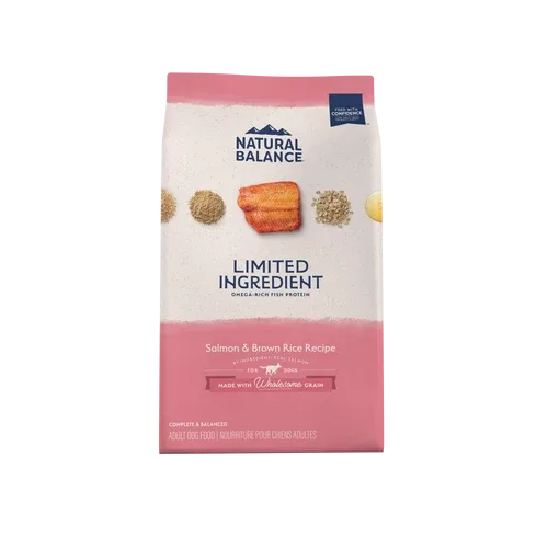 Natural Balance Pet Foods L.I.D. Adult Dry Dog Food Salmon & Brown Rice 4lb - Image 2