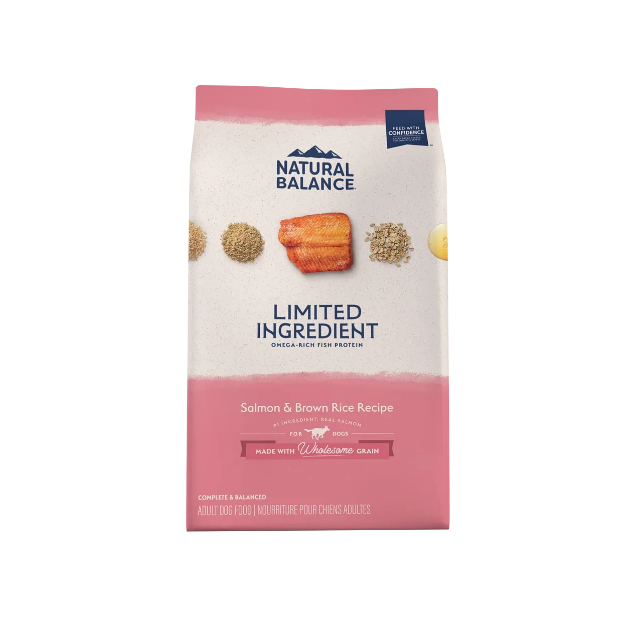 Natural Balance Pet Foods L.I.D. Adult Dry Dog Food Salmon & Brown Rice 4lb