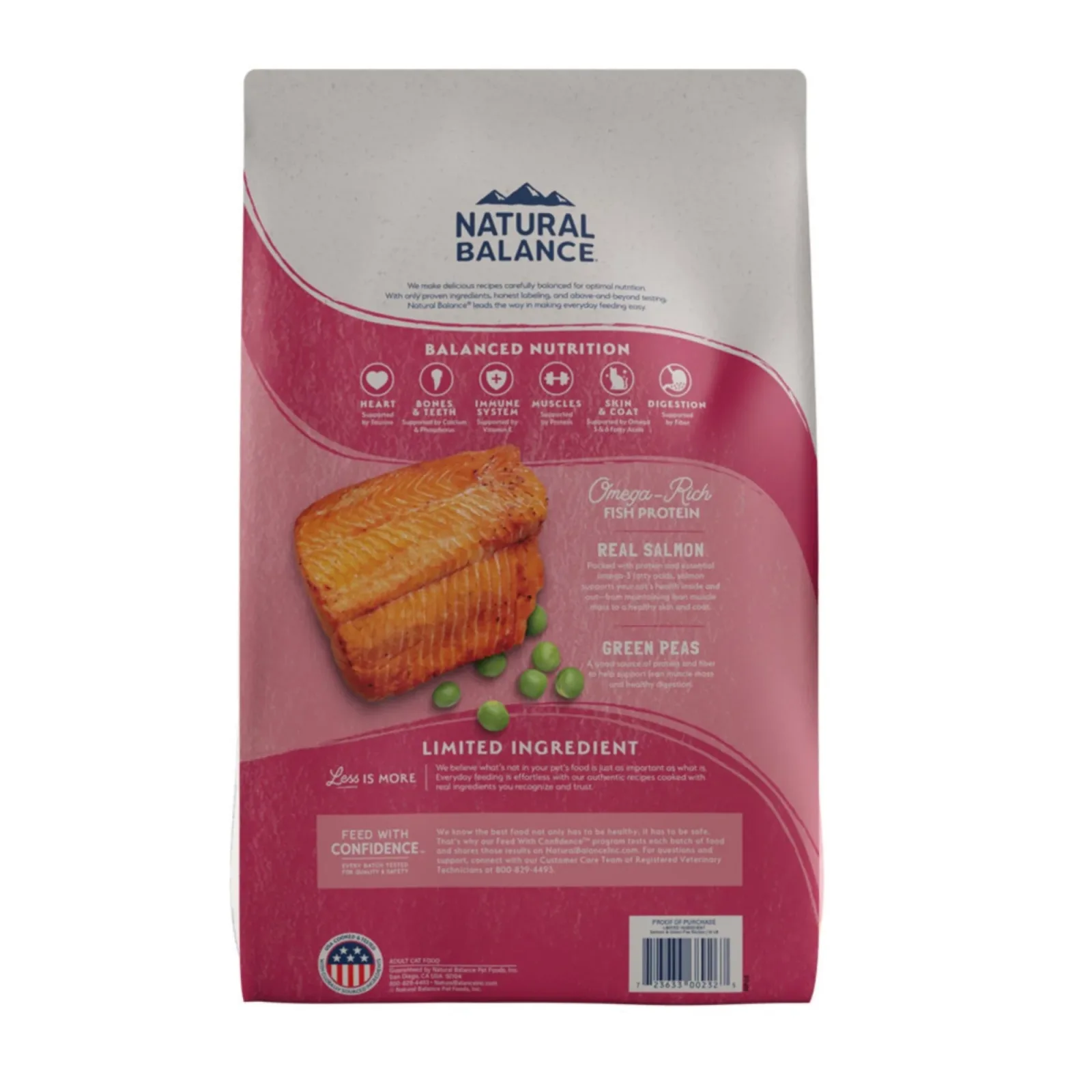 Natural Balance Pet Foods Limited Ingredient Grain-Free Dry Cat Food Green Pea & Salmon 4 lb - Image 2