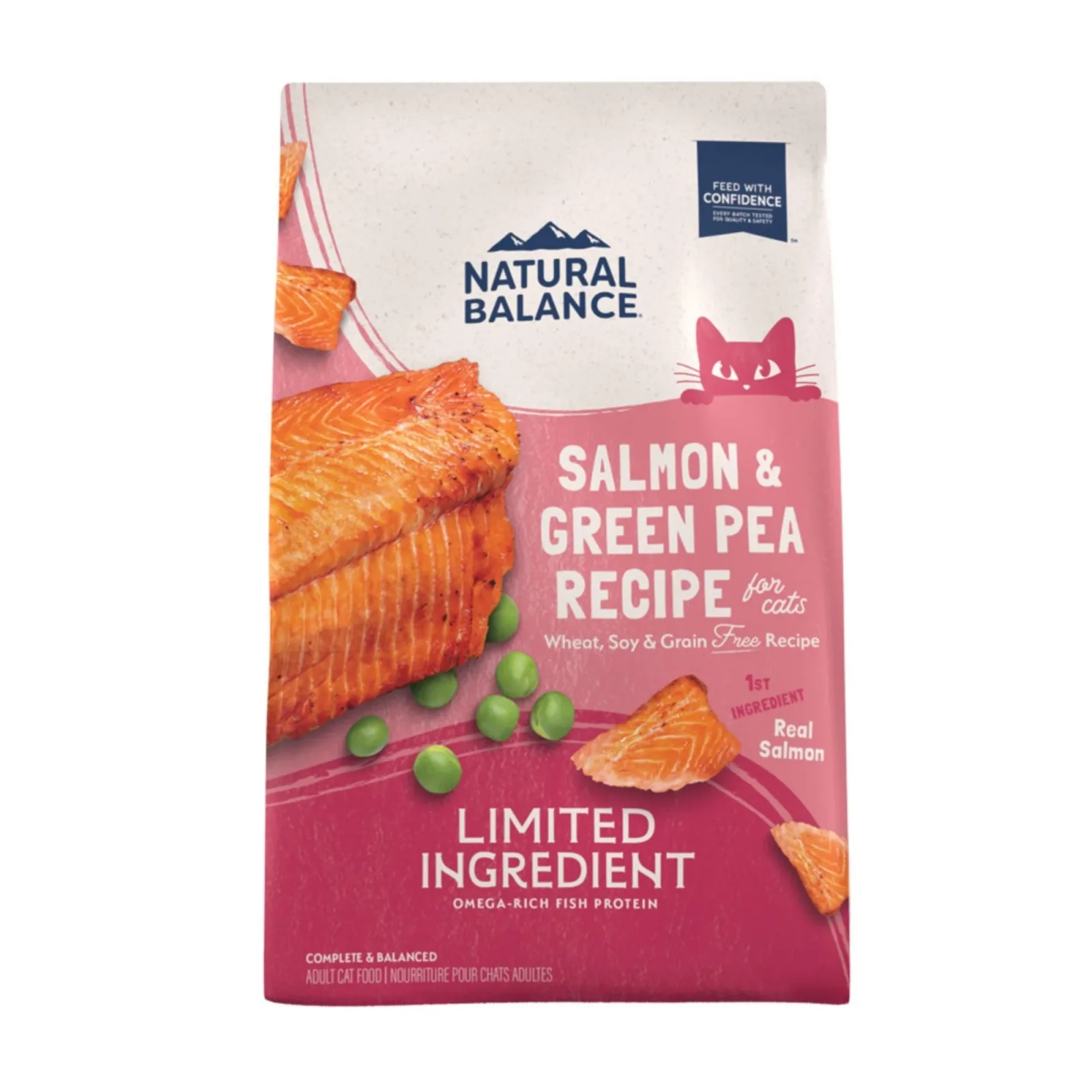 Natural Balance Pet Foods Limited Ingredient Grain-Free Dry Cat Food Green Pea & Salmon 4 lb