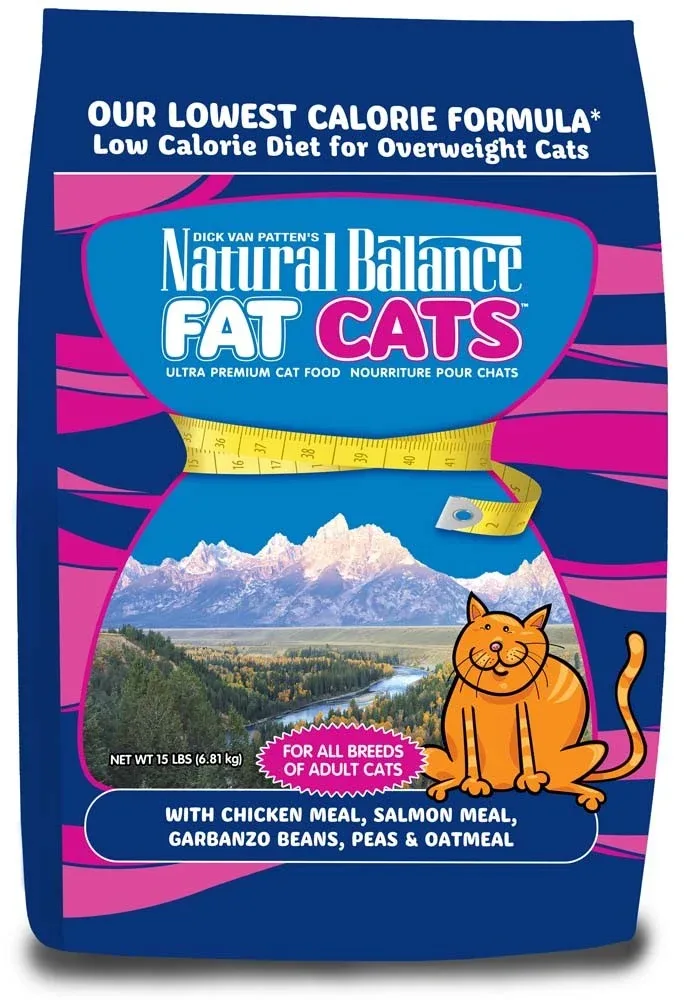 Natural Balance Pet Foods Original Ultra Fat Cats Dry Cat Food Chicken Meal & Salmon Meal, 15 lb