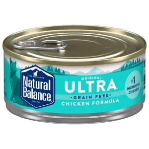 Natural Balance Pet Foods Original Ultra Grain-Free Canned Cat Food Chicken 5.5 oz