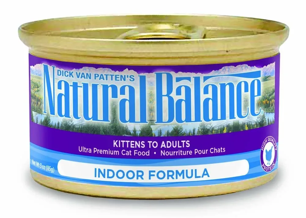 Natural Balance Pet Foods Original Ultra Indoor Canned Cat Food Chicken 5.5 oz