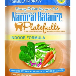 Natural Balance Pet Foods Original Ultra Platefulls Morsels in Gravy Wet Cat Food Pouch Duck, Chicken, & Pumpkin 3 oz