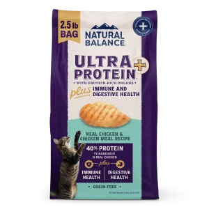 Natural Balance Pet Foods Ultra Protein Plus Immune & Digestive Health Dry Cat Food Chicken 2.5 lb