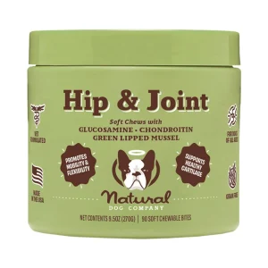 Natural Dog Company Dog Hip & Joint Supplement Dog Chews, 90-Count