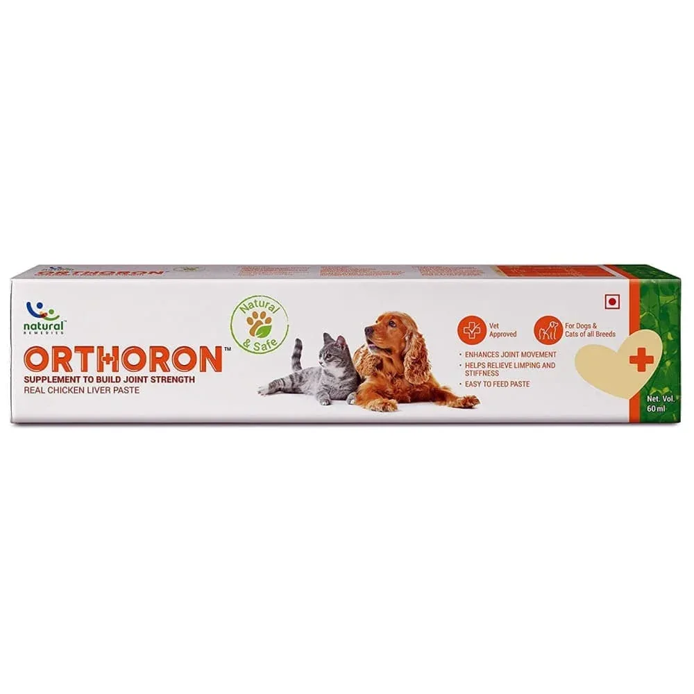 Natural Remedies Orthoron Joint Supplement Paste for Dogs and Cats