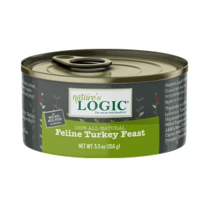 Nature's Logic Cat Grain-Free Turkey, 5.5 oz each, Case of 24
