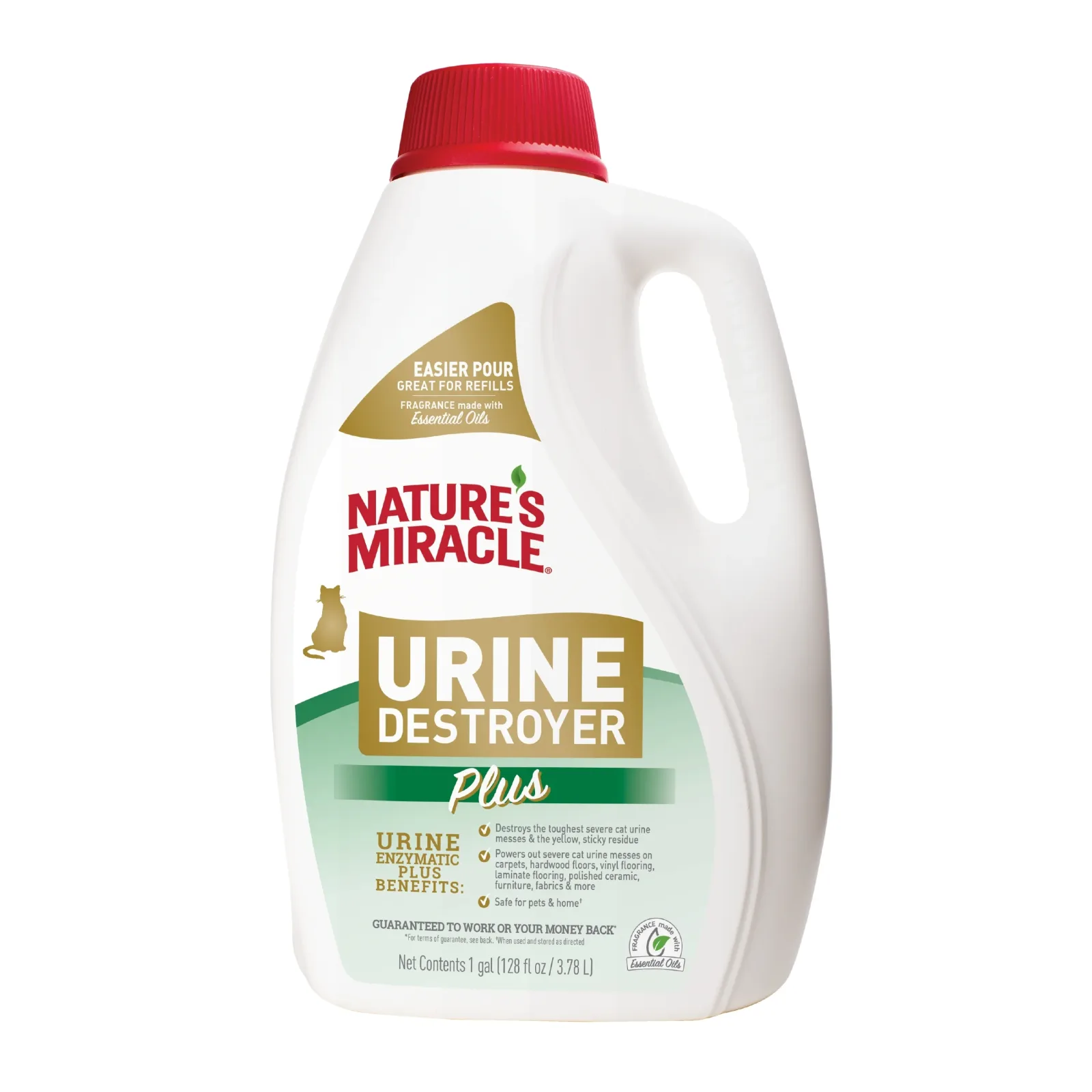 Nature's Miracle Cat Urine Destroyer Plus Pour/Refill 128 oz