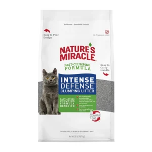 Nature's Miracle Intense Defense Clumping Cat Litter Bag 20 lb