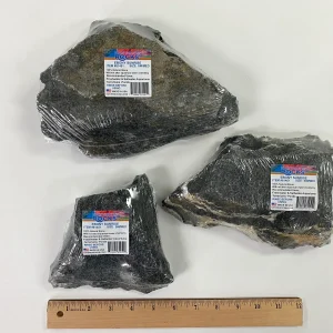 NATURE'S ROCKS NATURAL SLATE EBONY SUNRISE SM/MD