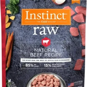 Nature's Variety Instinct 85/15 Raw All Natural Beef Recipe for Dogs Bites 3lb SD-5 {L-1} 699896