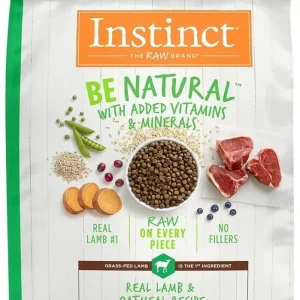 Nature's Variety Instinct Be Natural Lamb & Oatmeal Recipe Dry Dog Food-24-lb-{L-1}