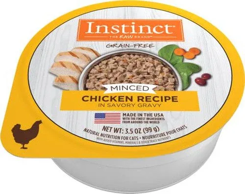 Nature's Variety Instinct Minced Cups Cat Chicken 12/3.5 Oz {L-1} 699836 - Image 2
