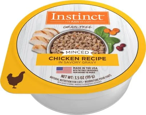 Nature's Variety Instinct Minced Cups Cat Chicken 12/3.5 Oz {L-1} 699836