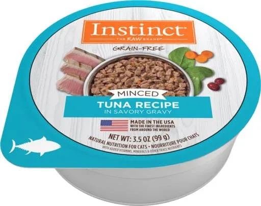 Nature's Variety Instinct Minced Cups Cat Tuna 12/3.5 Oz {L-1} 699839