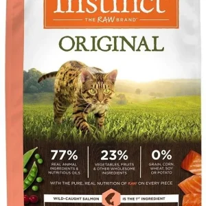 Nature's Variety Instinct Original Grain Free Recipe With Real Salmon Natural Dry Cat Food-4.5/ 4 lb-{L+1}
