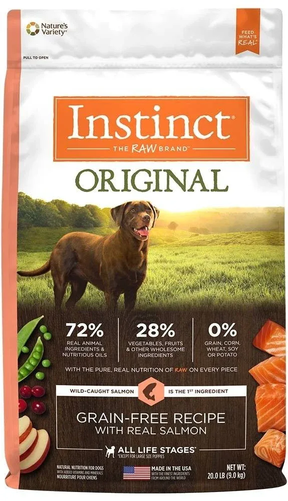 Nature's Variety Instinct Original Grain Free Recipe With Real Salmon Natural Dry Dog Food-20-lb-{L-1}