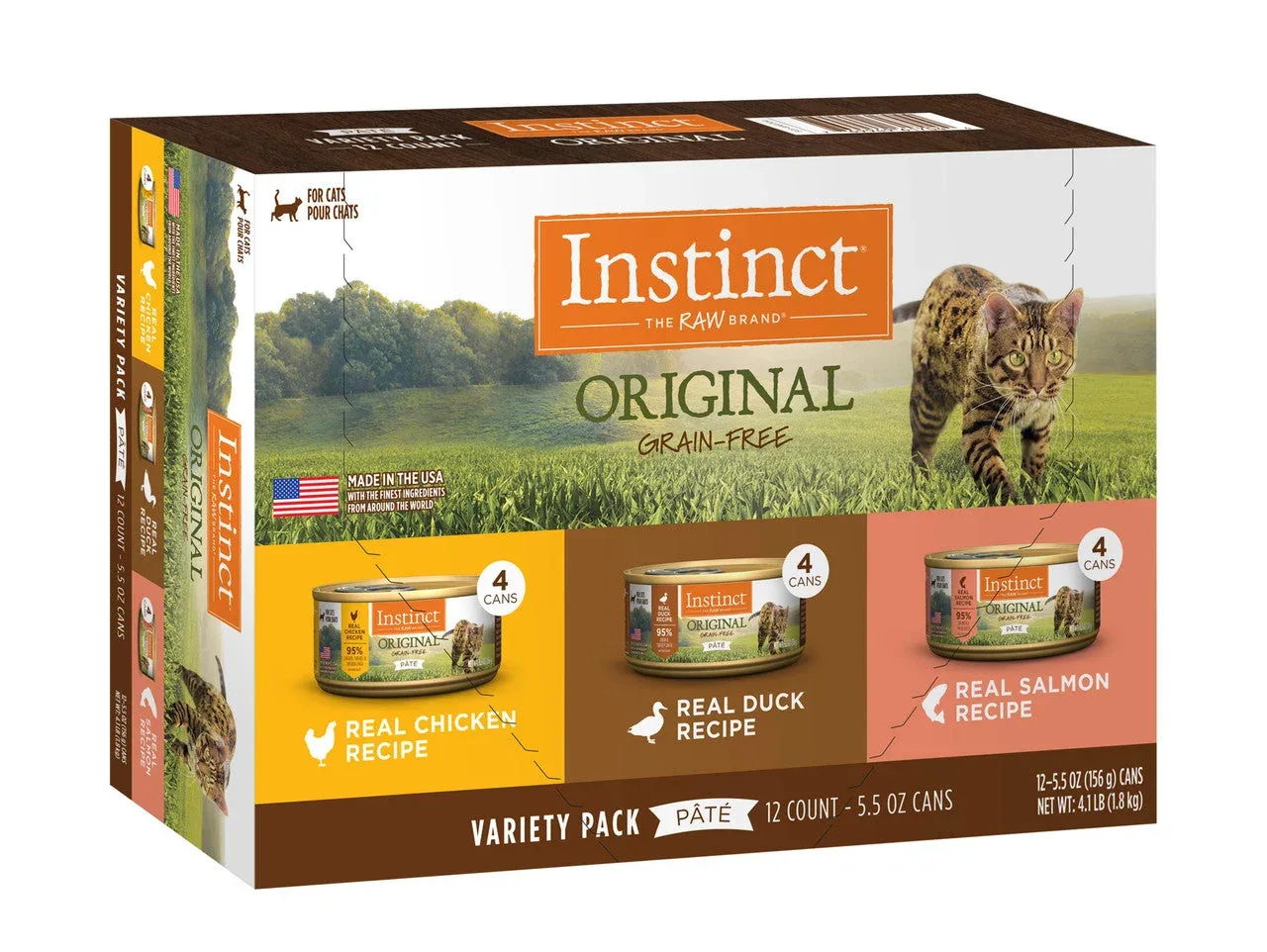 Nature's Variety Instinct Original Grain Free Variety Pack Cat 5.5oz 12CT {L+1}699980