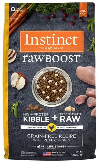 Nature's Variety Instinct Raw Boost Grain Free Recipe With Real Chicken Natural Dry Dog Food-10-lb-{L-1} - Image 2
