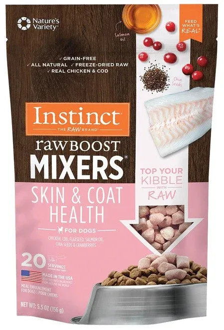 Nature's Variety Instinct Raw Boost Mixers - Skin & Coat Health Dog 5.5oz {L+1}699967 - Image 2