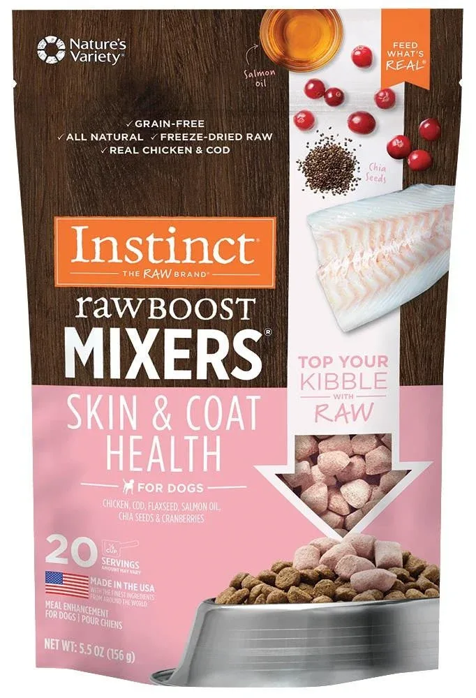 Nature's Variety Instinct Raw Boost Mixers - Skin & Coat Health Dog 5.5oz {L+1}699967