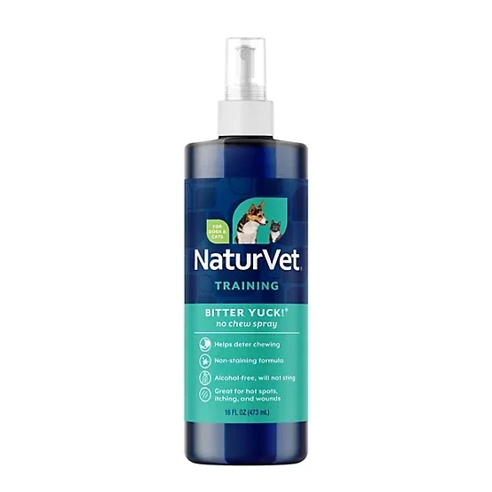 NaturVet Bitter Yuck! No Chew Spray, 16 oz.