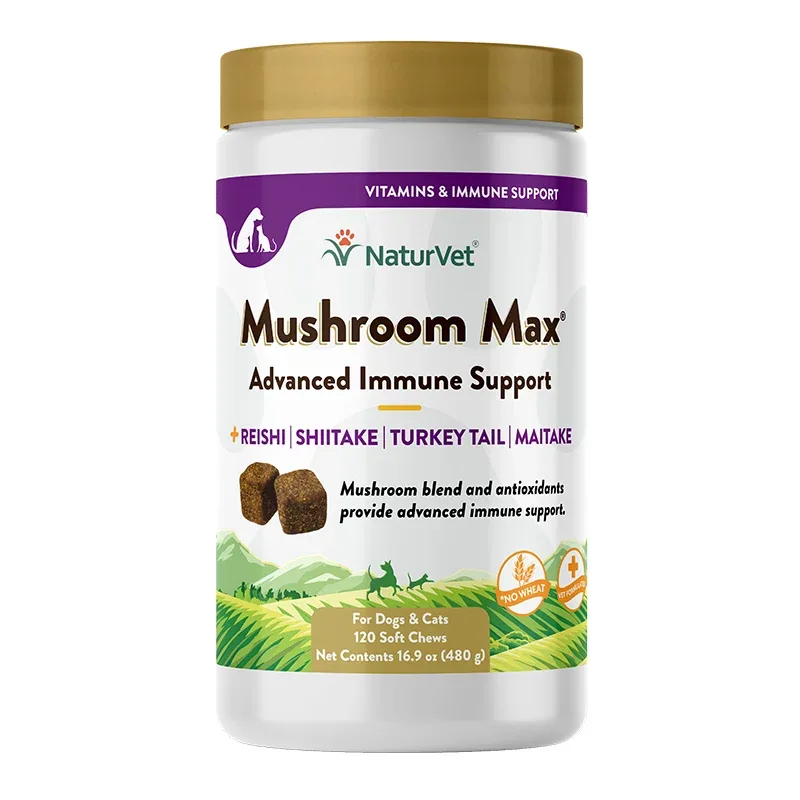 Naturvet Dog Mushroom Max Immune Support 120 Count
