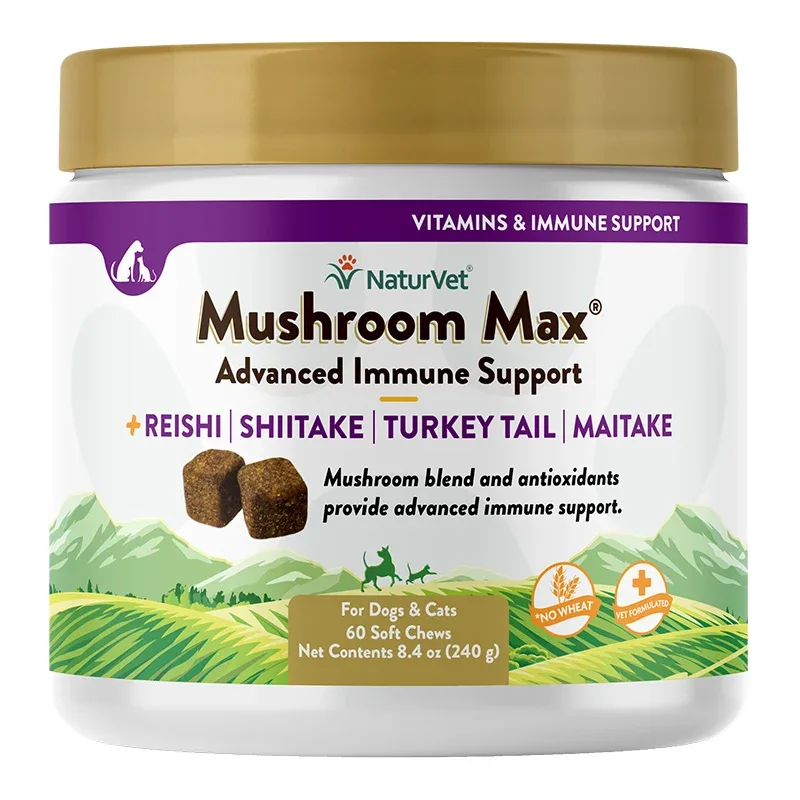 Naturvet Dog Mushroom Max Immune Support 60 Count