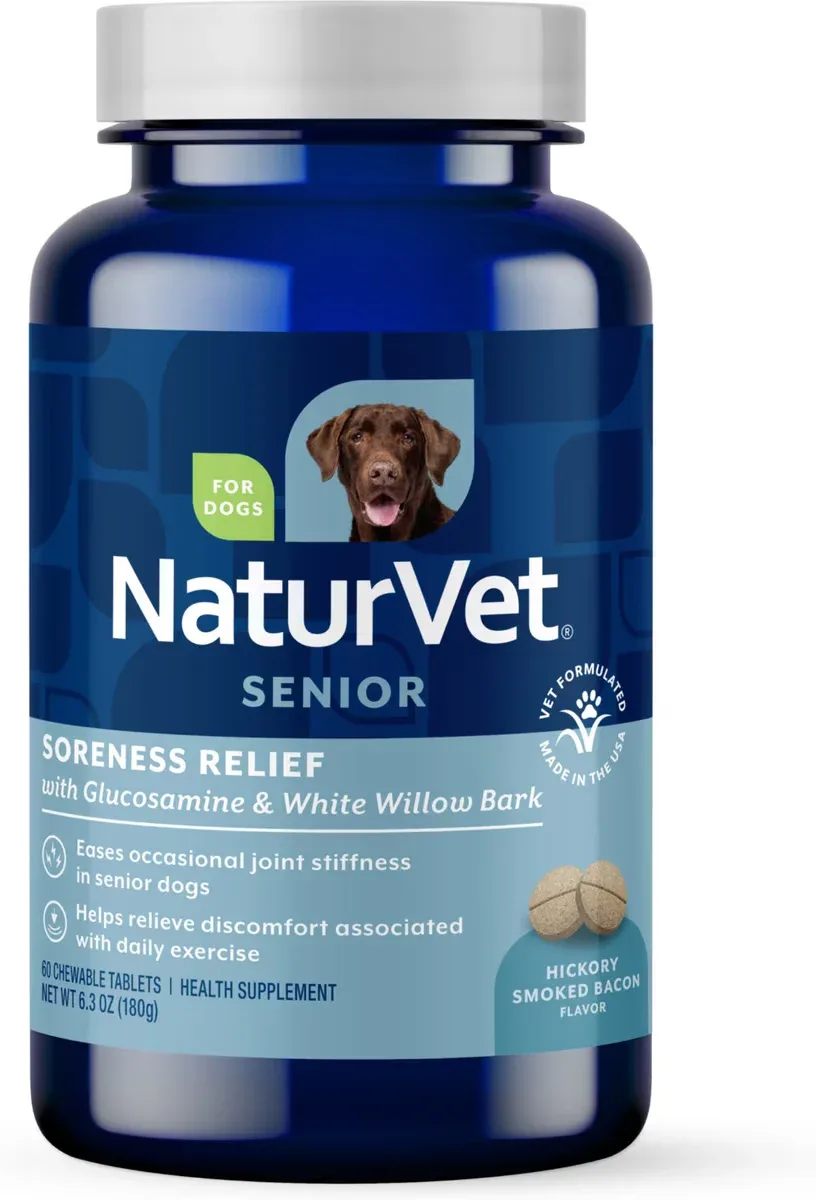 Naturvet Dog Senior Aches & Discomfort Tablet 60 Count