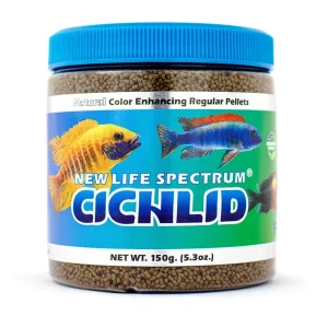 New Life Spectrum Cichlid Sinking Pellets Fish Food 5.3 oz Regular