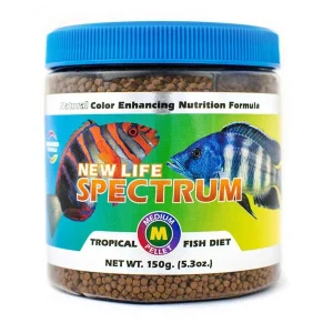 New Life Spectrum Tropical Sinking Pellets Fish Food, 5.3 oz, Medium