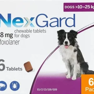 Nexgard for Dogs 24-60 lbs (10-25kg) 6 Chewables