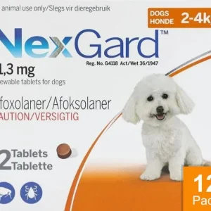 Nexgard for Dogs 4-10 lbs (2-4kg) 12 Chewables