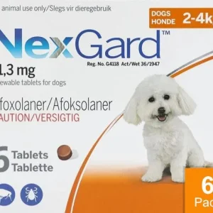 Nexgard for Dogs 4-10 lbs (2-4kg) 6 Chewables