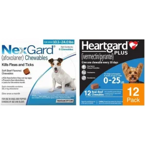 NexGard & Heartgard (Blue) Combo Dogs 10-24 lbs (4-10 kg) - 12 pack