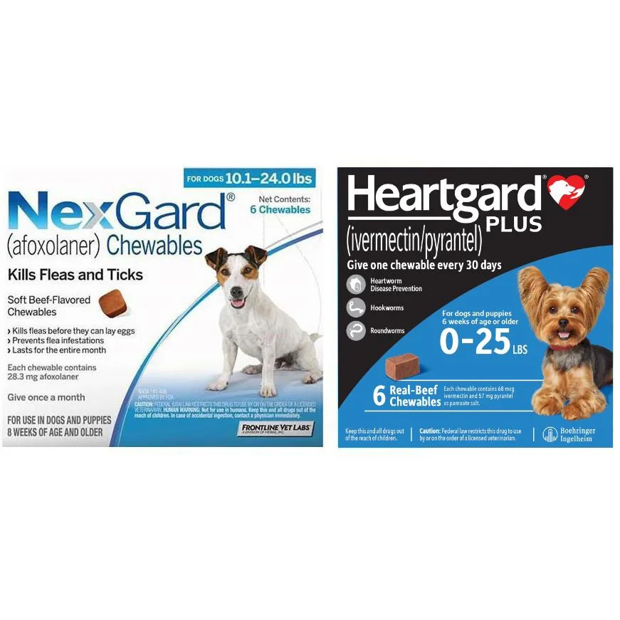 NexGard & Heartgard (Blue) Combo Dogs 10-24 lbs (4-10 kg) - 6 pack - Image 2