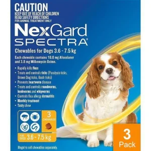 Nexgard Spectra Small 8 - 16 lbs (3.5 - 7.5 kg) - 3 pack