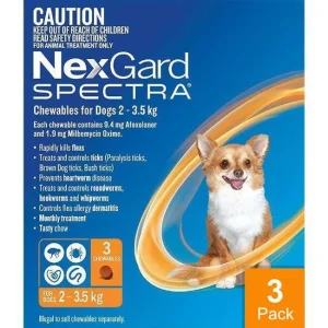 Nexgard Spectra X-Small 4.50 - 8 lbs (2 - 3.5 kg) - 3 pack