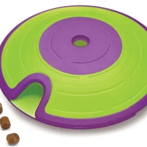 Nina Ottosson Treat Maze Interactive Puzzle Dog Toy, Green - Level 2 (Intermediate)