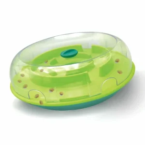 Nina Ottosson Wobble Slow-Feeder Bowl Dog Game Blue/Green Level 1