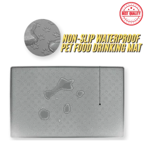 Non-Slip Waterproof Pet Food Mat Silicone Pet Food Drinking Mat