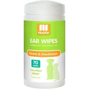 Nootie Cucumber Melon Ear Wipes For Dogs & Cats-70-ct-{L+x}