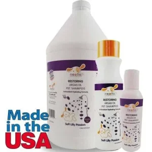 Nootie Soft Lily Passion Restoring Argan Oil Shampoo For Dogs-16-oz-{L+x}