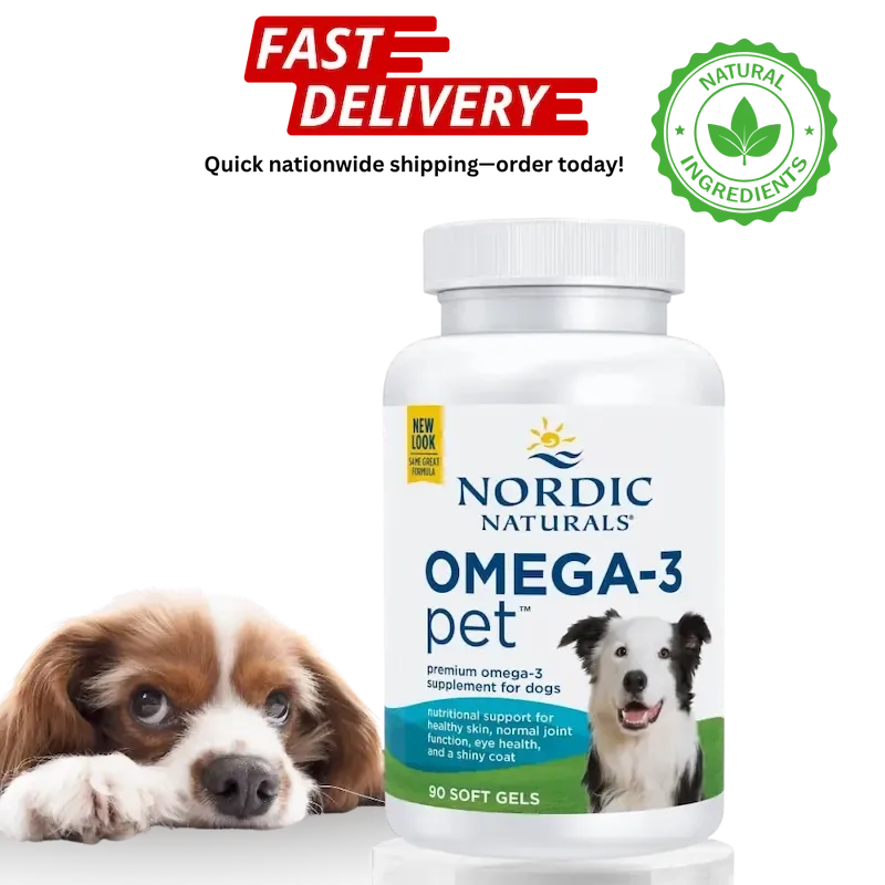 Nordic Naturals Omega-3 Pet Soft Gels for Dogs, 90 Ct