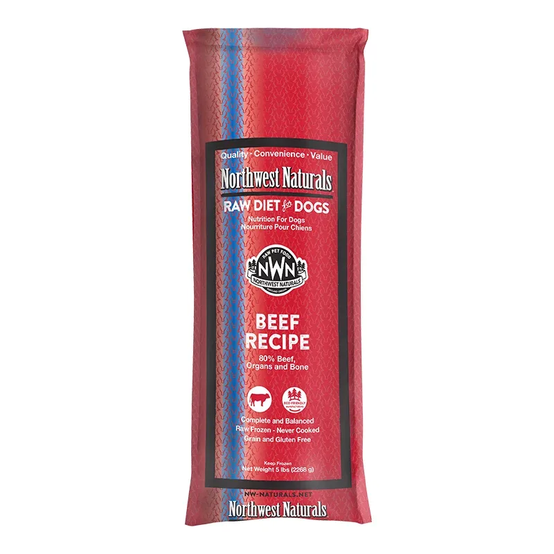 Northwest Naturals Dog Frozen Beef Chub 5lb {L-x} SD-5