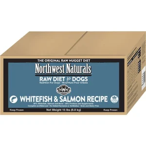 Northwest Naturals Dog Frozen Nuggets Whitefish Salmon Bulk 15lb (SD-5)