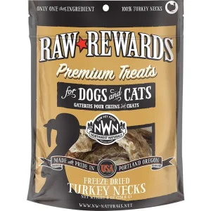 Northwest Naturals Dogs and Cats Freeze Dried Turkey Neck Treats 4ct 1.25lb {L-x}