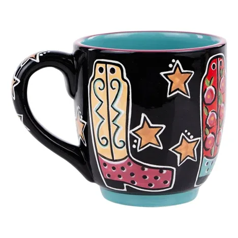 NRS Boots and Stars 16 oz. Ceramic Mug - Image 2