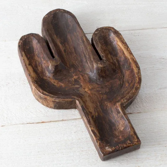 NRS Cactus Carved Bowl